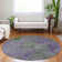 Machine Washable Indoor/Outdoor Christain ACN1361 Purple Rug