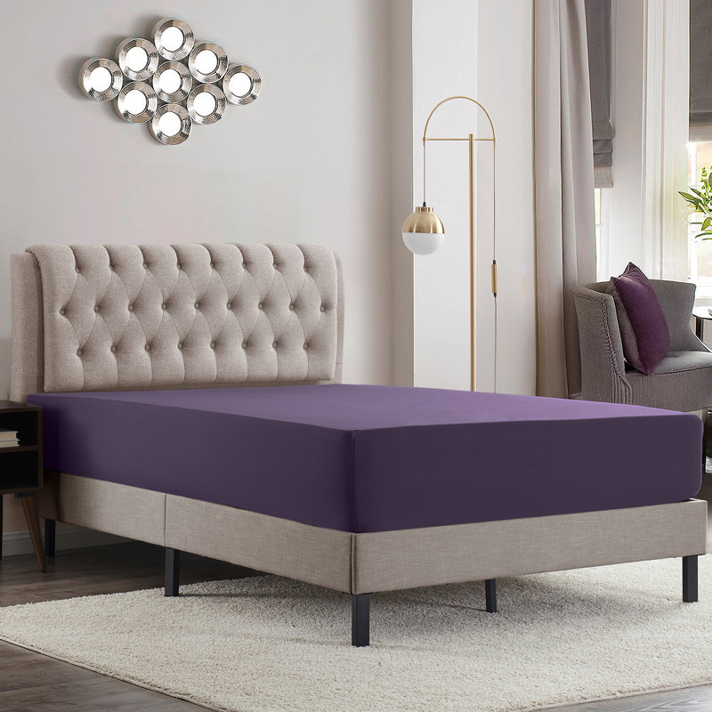 Luxury Double Brushed Microfiber Deep Pocket Fitted Sheet – 16” Mattress Fit, Wrinkle-Free, Fade Resistant & Breathable