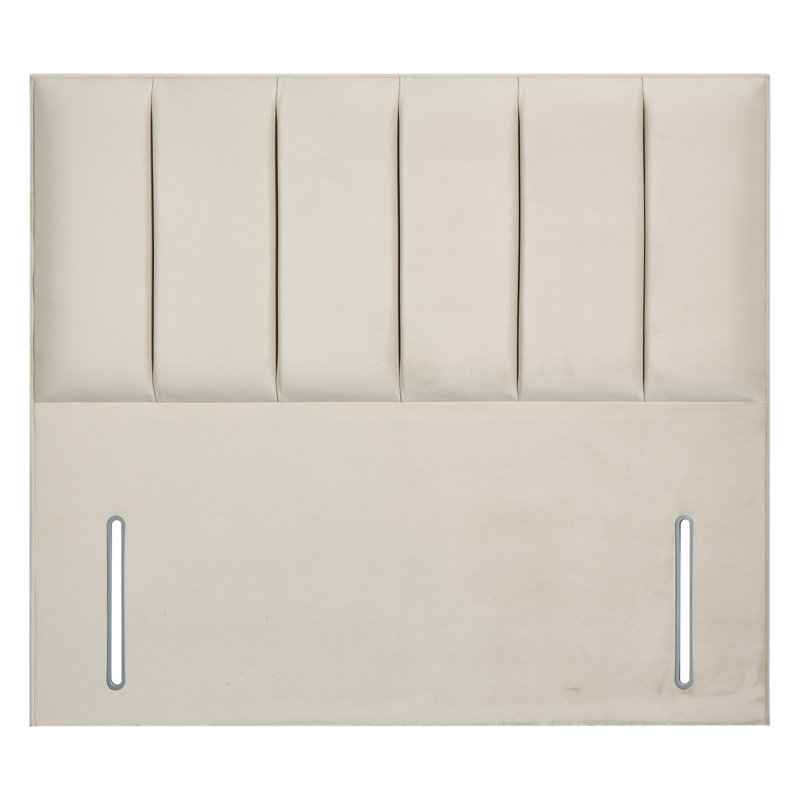 Wirksworth Upholstered Headboard, Kingsize (5'), Velvet, Plush Cream