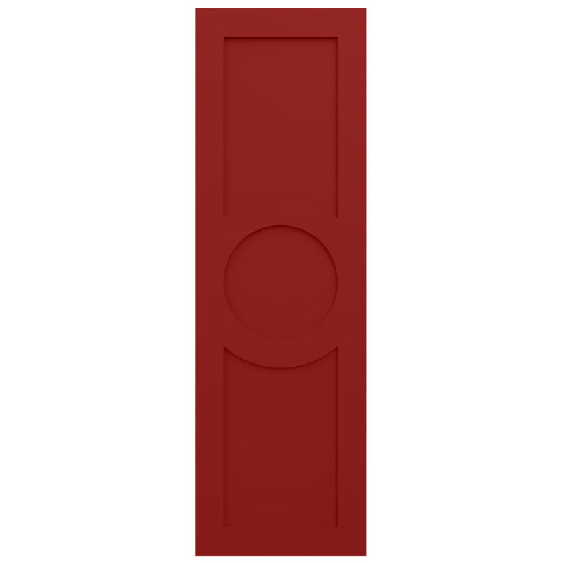 Volets EnduraCore Composite Center, Rouge feu, 15"W, H 66 po