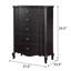 Commode, finition noire antique