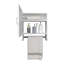 Armoire à pharmacie 17,7 po avec porte-serviettes, une porte et deux tablettes intérieures pour la salle de bain et la cuisine-1430692594