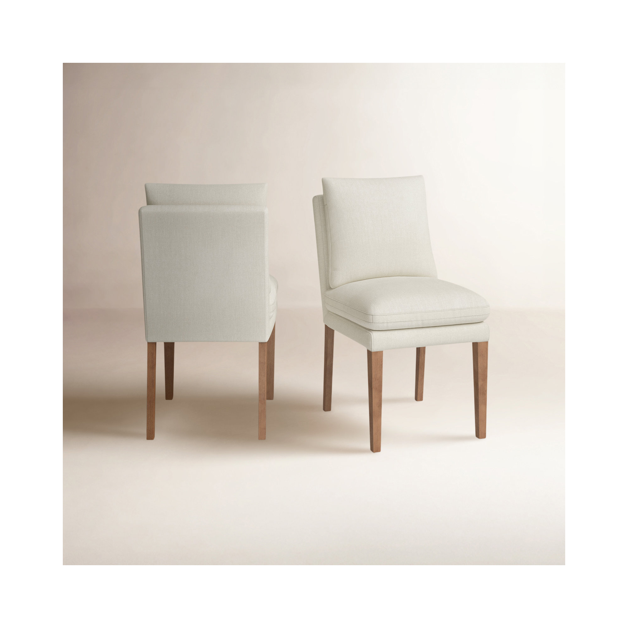 Brinley Sharla Upholstered Side Chair (Set of 2), Milo Linen Chenille