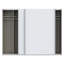 Modern Wardrobe with 2 Sliding Doors, Engineered Wood, White-1861188268-1865456531