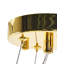 Malacca 8 - Light Gold Chandelier Pendant
