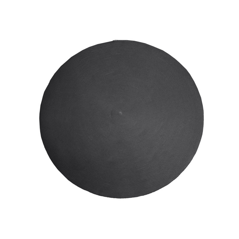 Circle Rug, Round 6'6.8", Black