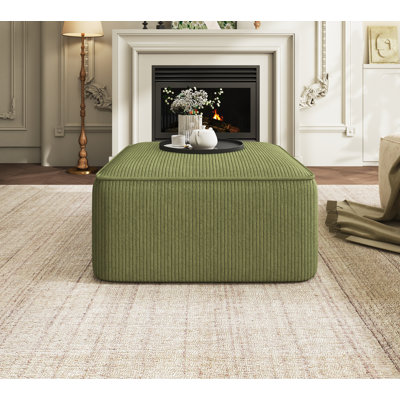 Orrey Upholstered Ottoman by Wade Logan