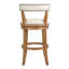 Tabouret de comptoir pivotant rembourré avec structure en bois massif Carollynn-1493860062