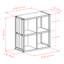 Commode de rangement 4 tiroirs Eleia