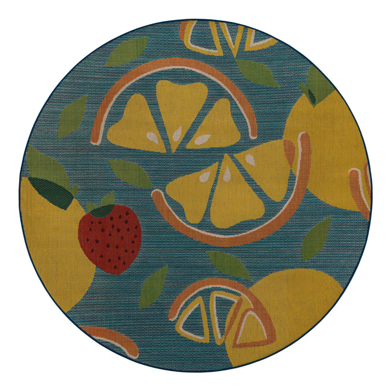 Indoor / Outdoor Rug, Round 7'10"