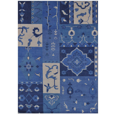 Khalifa One-of-a-Kind 5'3 X 7'6 Wool Area Rug in Blue