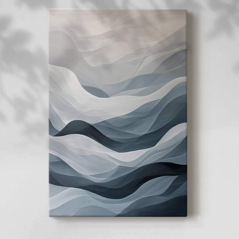 Série ABSTRACT CDLxxix - Toile tendue avec châssis de qualité supérieure - Prêt à être accroché, H 18 po x l 12 po