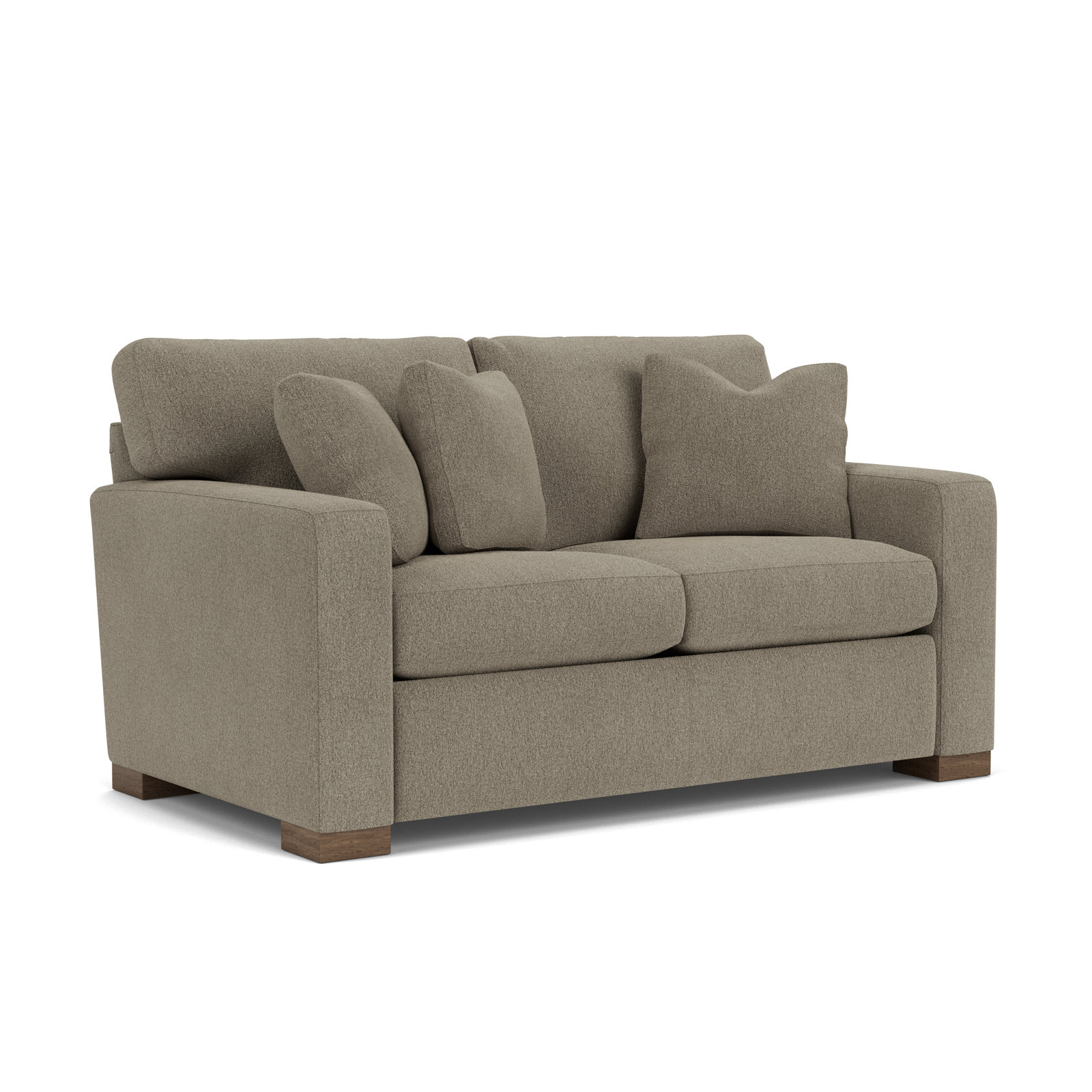 Anderia 63'' Upholstered Loveseat, Dark Gray Polypropylene/Olefin