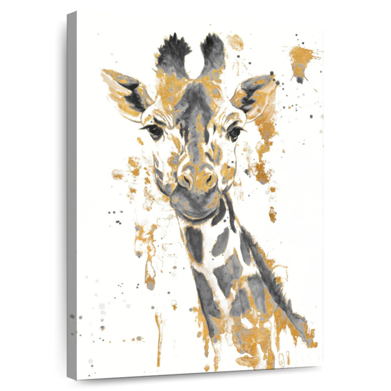 Brampt Gold Water Giraffe, 12" H x 8" W