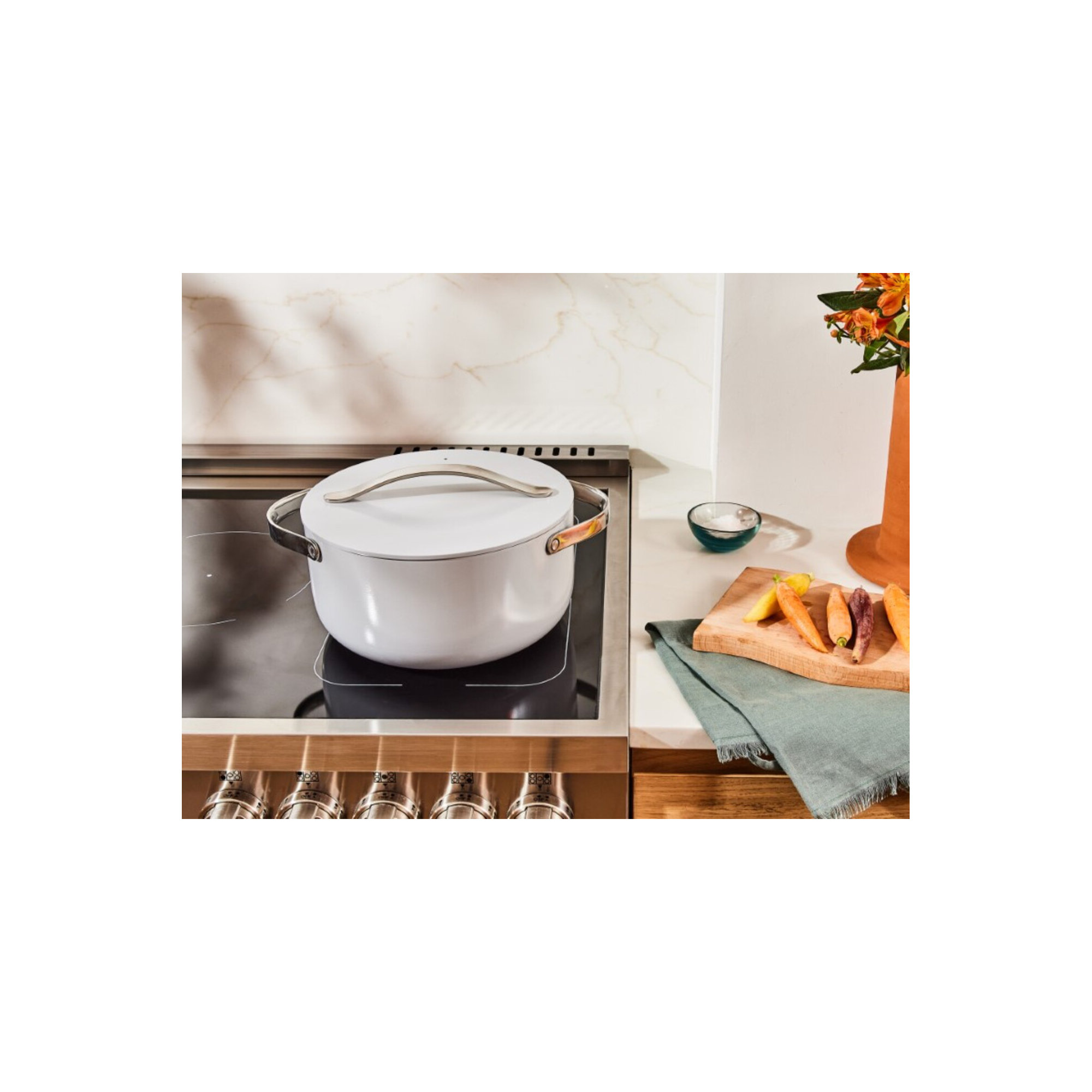 Caraway 6.5Qt Nonstick Ceramic Dutch Oven, Gray
