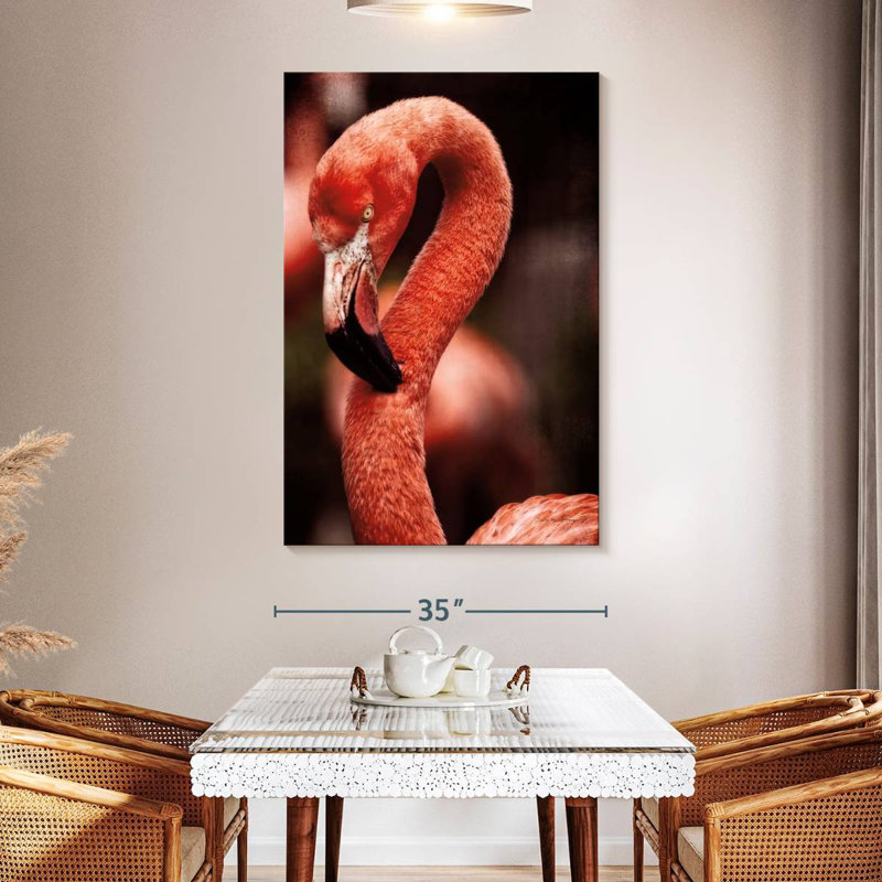 Brampt Caribbean Flamingo II, 30" H x 20" W