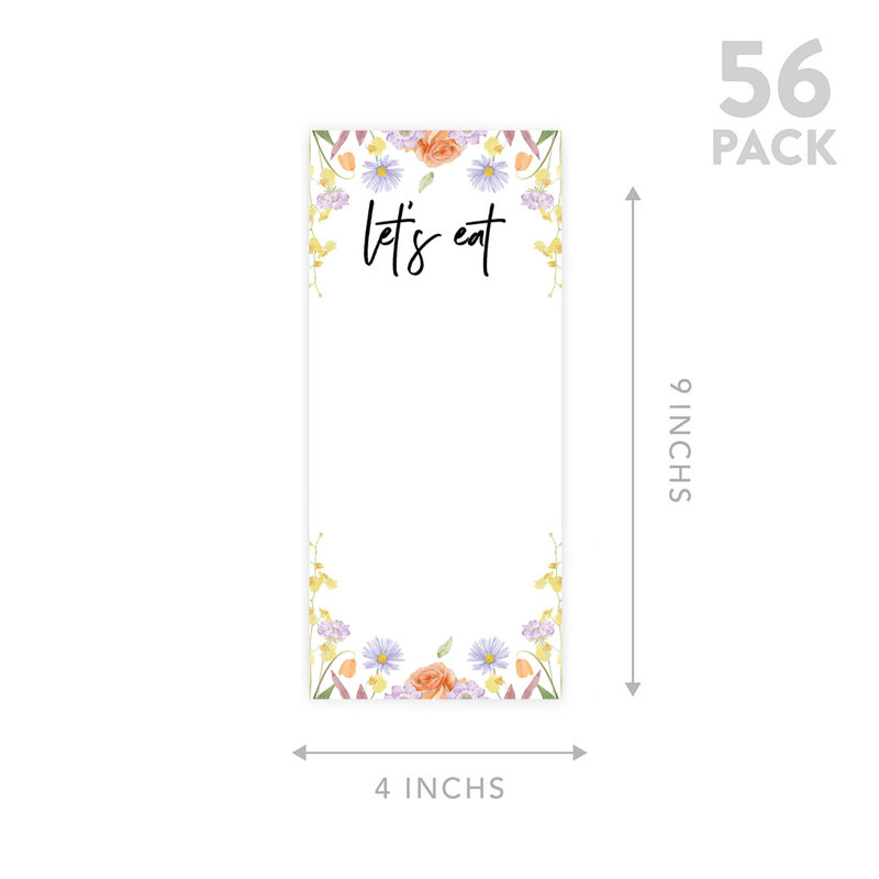 Cartes de menu imprimables classiques pour imprimantes de bricolage, paquet de 52
