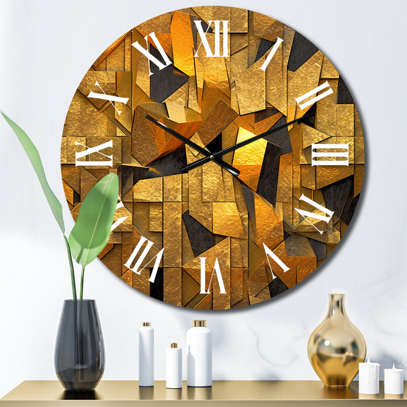 Horloge murale dorée, Moyenne