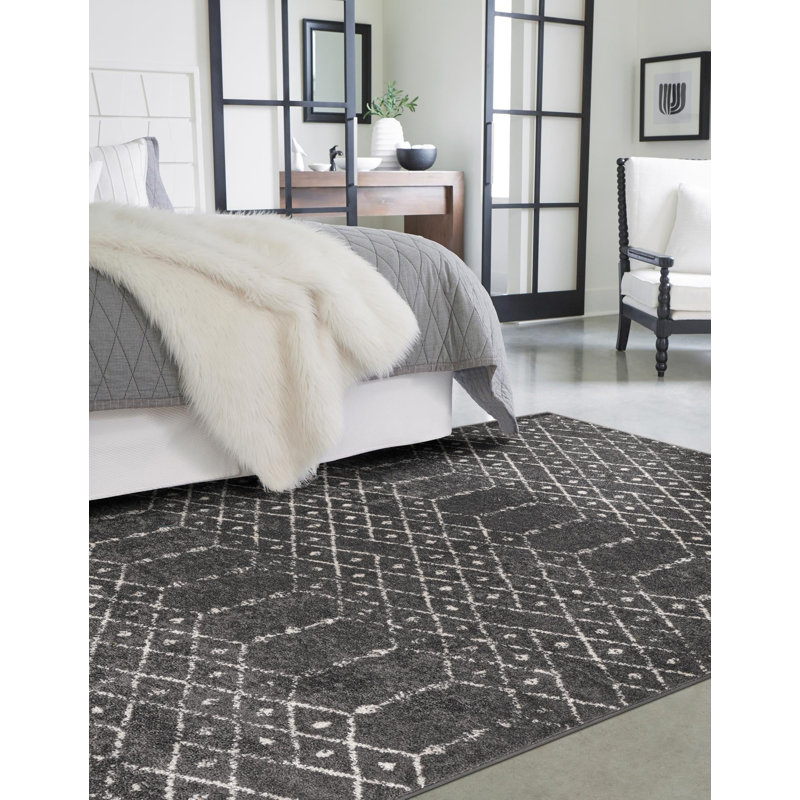 Ippazio Geometric Indoor Rug, Square 5'3"