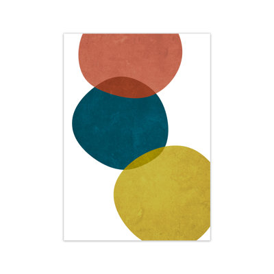 Abstract Shapes A - Single Picture Frame Print