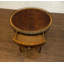 Round Mahogany End Table with Brass Gallery