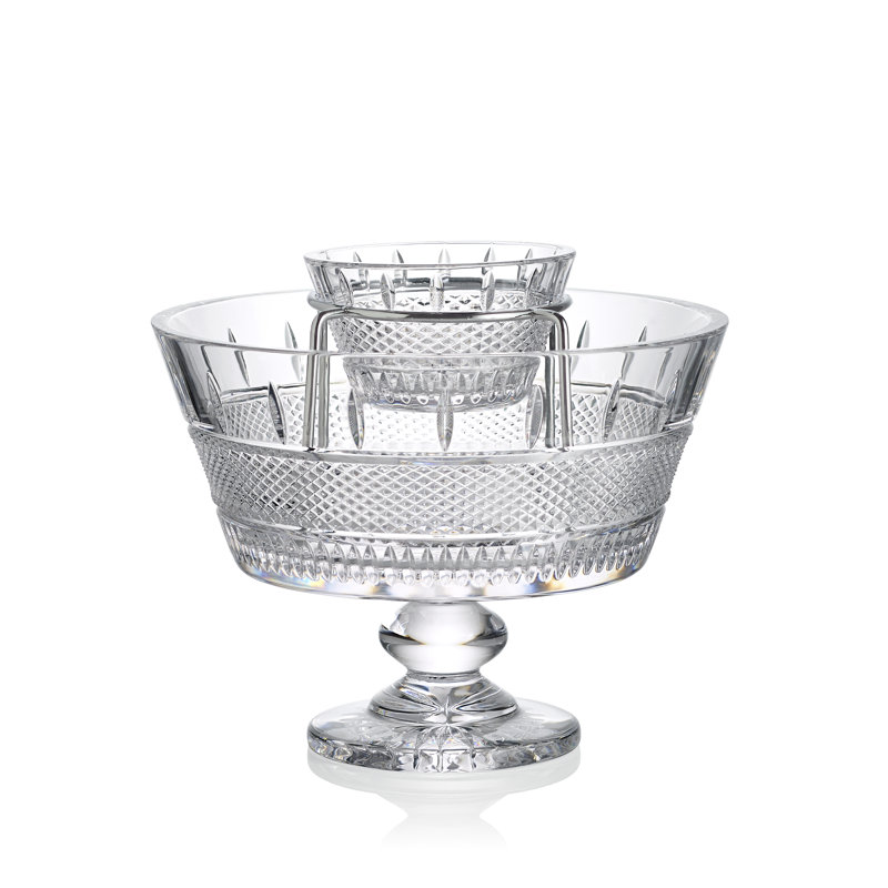 Waterford Mastercraft Irish Lace Caviar Set 10.5in, 2 Pieces