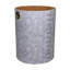 Dual Tone Gray Leather with Suede Bin