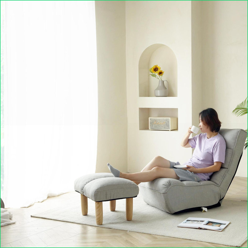 Méridienne Lazy Gris | Courbé