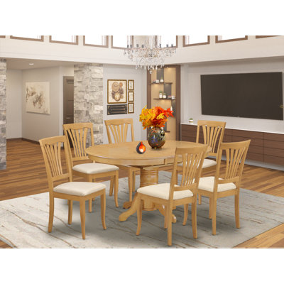 Hotham Butterfly Leaf Solid Wood Dining Set by Charlton Home