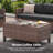 6-Piece Outdoor Patio Set With 360° Swivel Rockers - All-Weather Wicker Conversation 7 Seating-353930110
