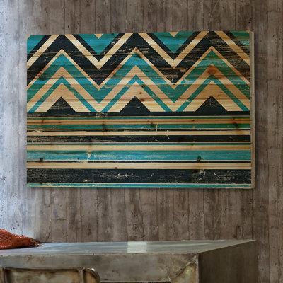 « angles sur le dessus », impression sur bois