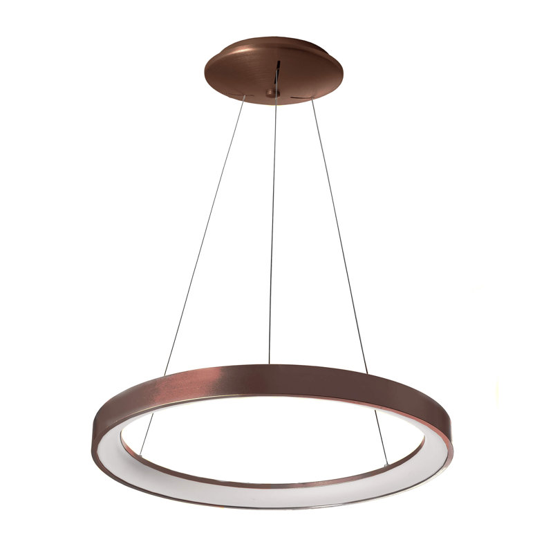 Merope 1 - Light LED Geometric Pendant, Coffee Brushed