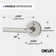 Terra Privacy Door Lever with Push Button and Round Rosette