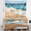 Tapisserie «Seascape Atlantic Beach» avec vagues écumantes-28508087