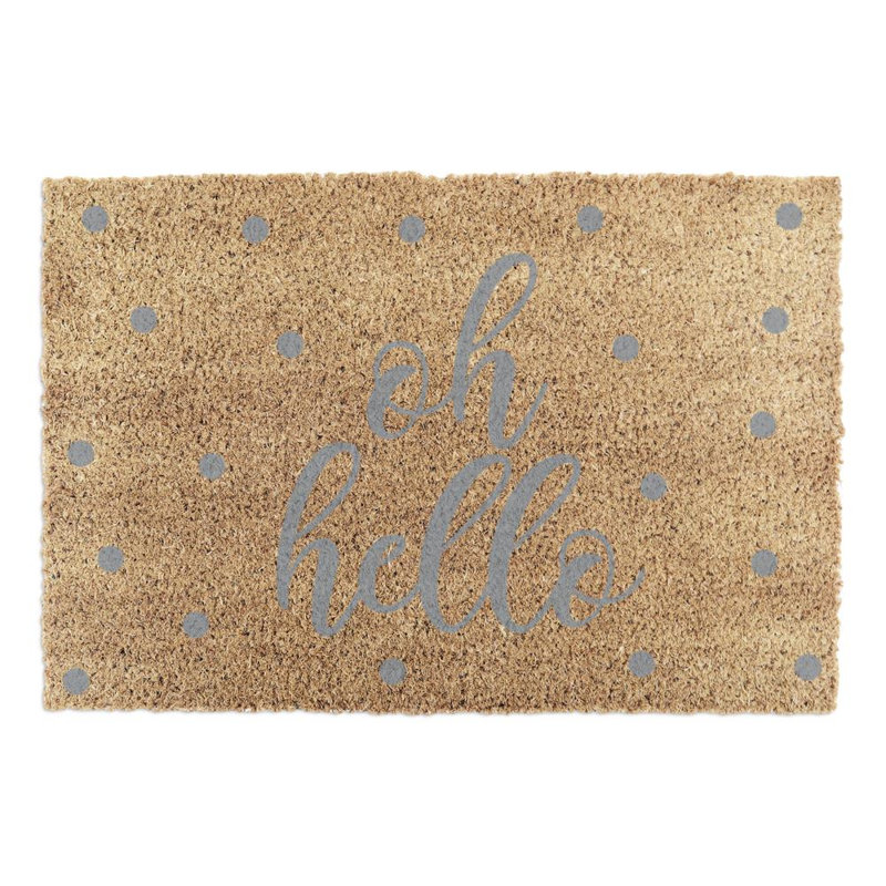 Rothwell Non-Slip Outdoor Doormat, Yellow/Grey
