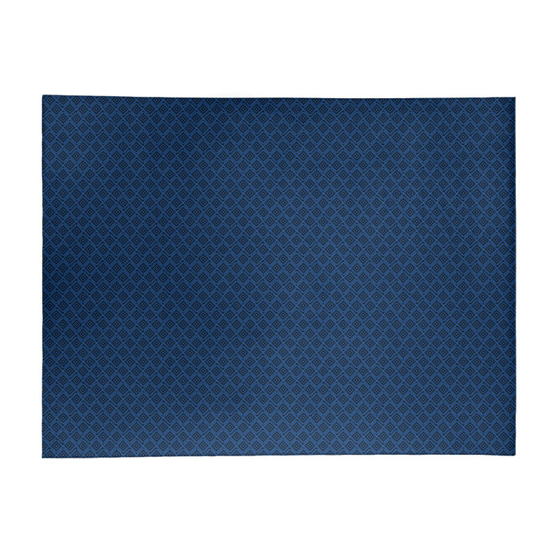 Tapis bleu minuit à un labyrinthe carré, Rectangle 2 pi x 3 pi