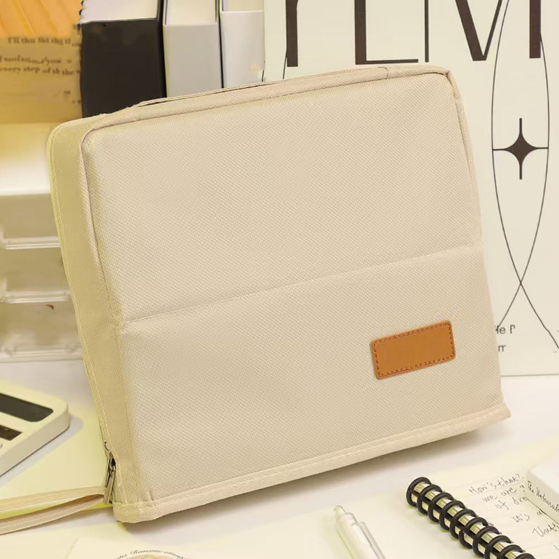 Sac à dos de maquillage portable, Beige