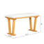 Ensemble de table de coin-repas en bois massif pour 6 personnes