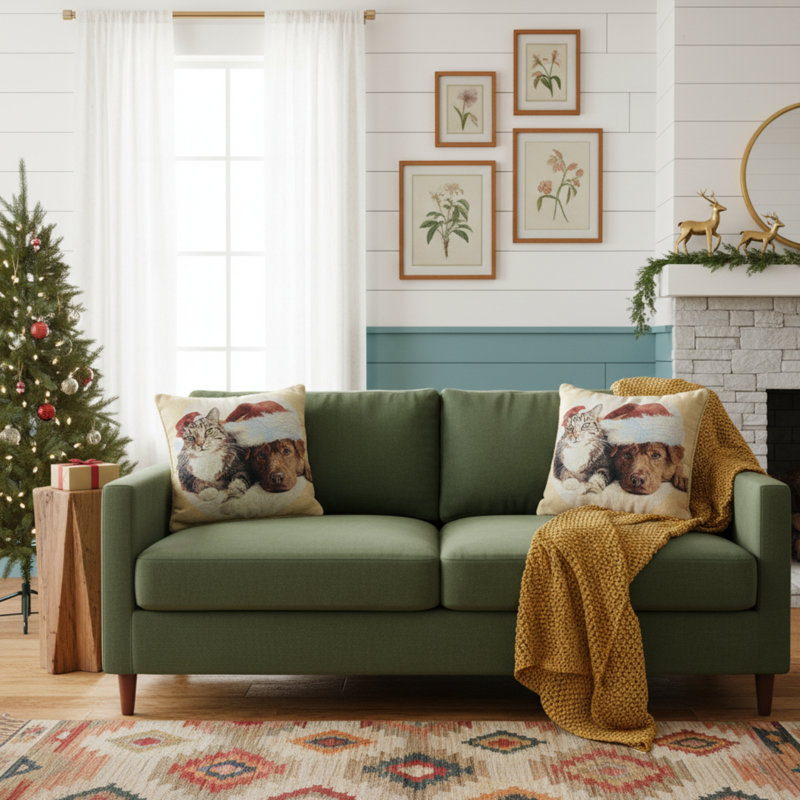 Housse de coussin pour chat et chien