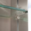 Armoire à pharmacie avec miroir réglable et fixation murale en aluminium pour salle de bain-738250599-738250596