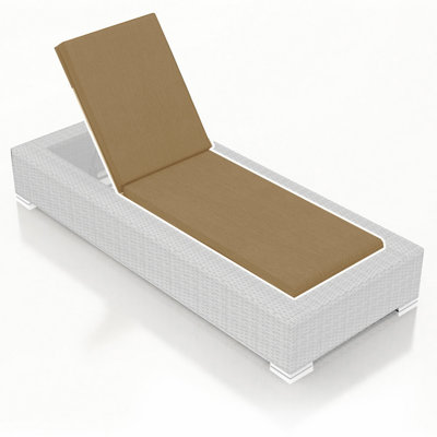 Coussin de chaise longue inclinable - toile gris anthracite