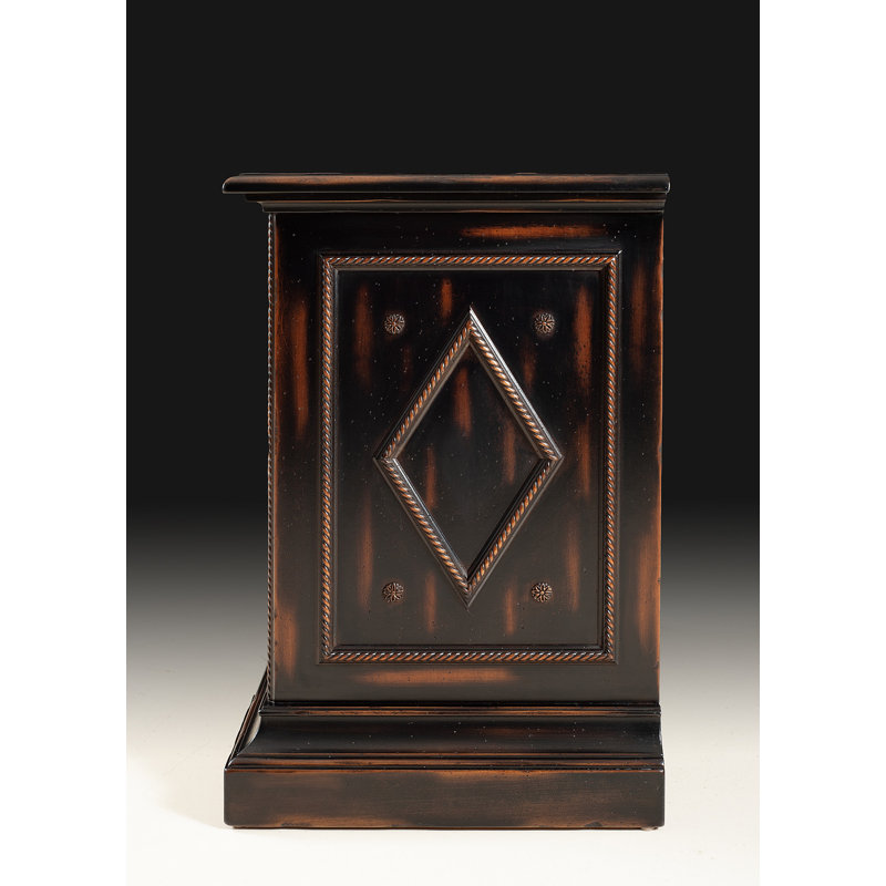 Italian Venetian Style Walnut Nightstand