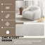 Fauteuil moelleux pivotant en fausse fourrure-666202048