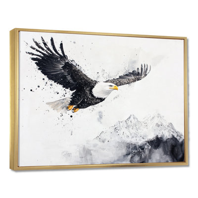 Soaring High Eagle In The Mountain - Eagle Wall Décor