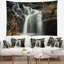 Tapisserie paysage paysage chute d'eau sur roches-28488359