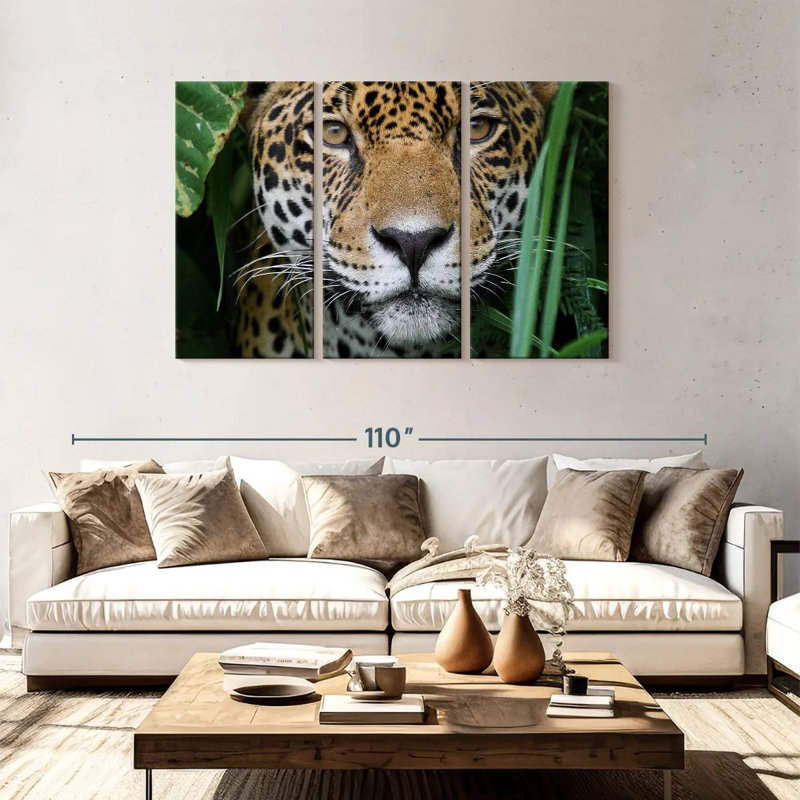 Amazon Jungle Jaguar, 48" H x 74" W