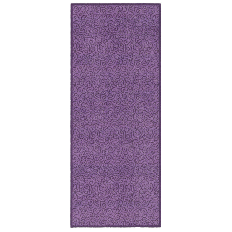 Jeffcoat Kitchen Mat, 0.5cm H x  90cm W x 120cm D, Purple