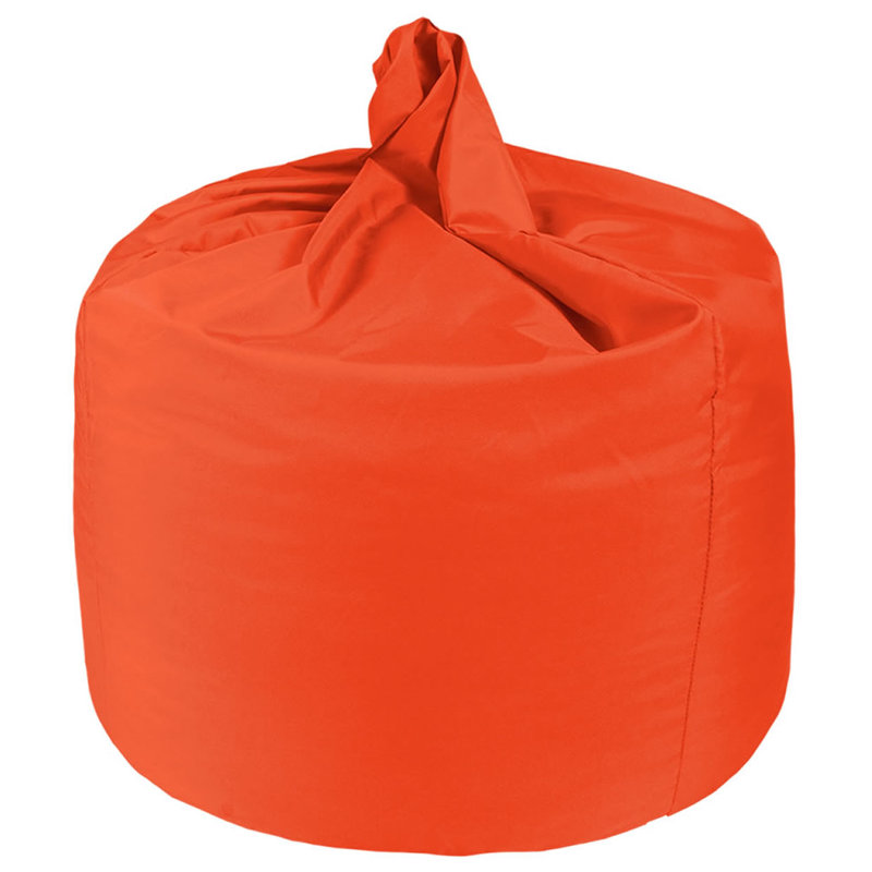 Attenborough Polyester Outdoor Friendly Refillable Bean Bag Chair, Orange, 102cm H x 89cm W x 89cm D