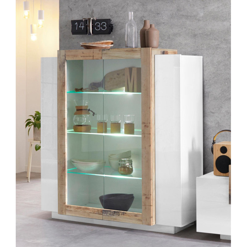 Nostrand 120cm Sideboard, White/Maple