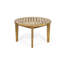 Table basse d'extérieur en bois d'acacia